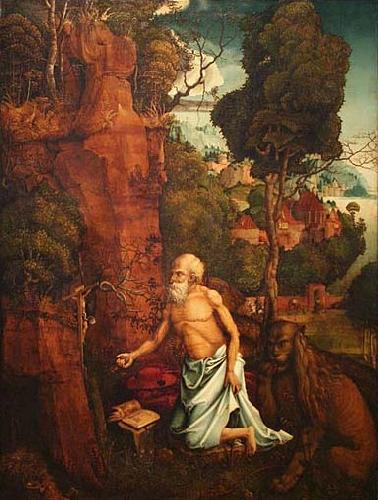  The Penitent St Jerome in a landscape